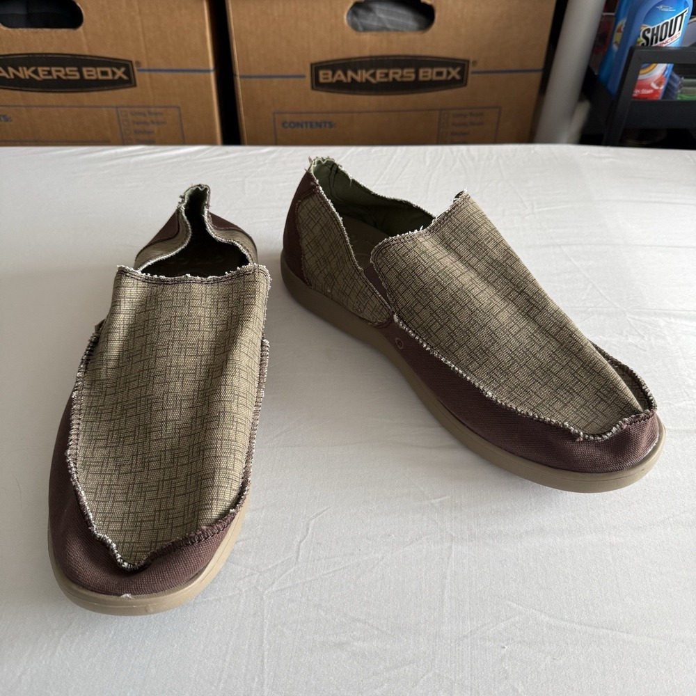 Crocs Loafers Mens 13 Canvas Casual Comfy Beachy Boat Resort Walking 11080